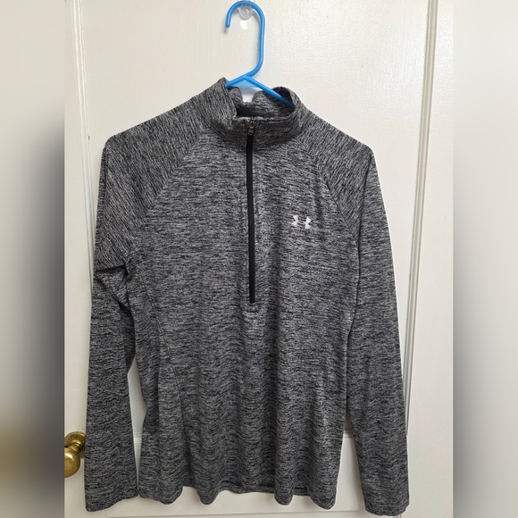 Under Armour Gray 3/4 Zip Pullover - Picture 1 of 3